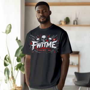 FWitMe Skull Design T-Shirt